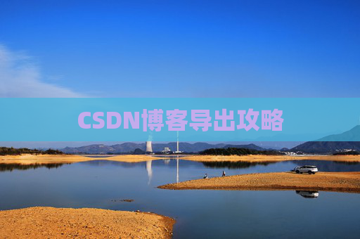CSDN博客导出攻略